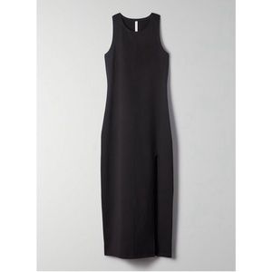 nwot Babaton group contour slit midi dress xxs BLK